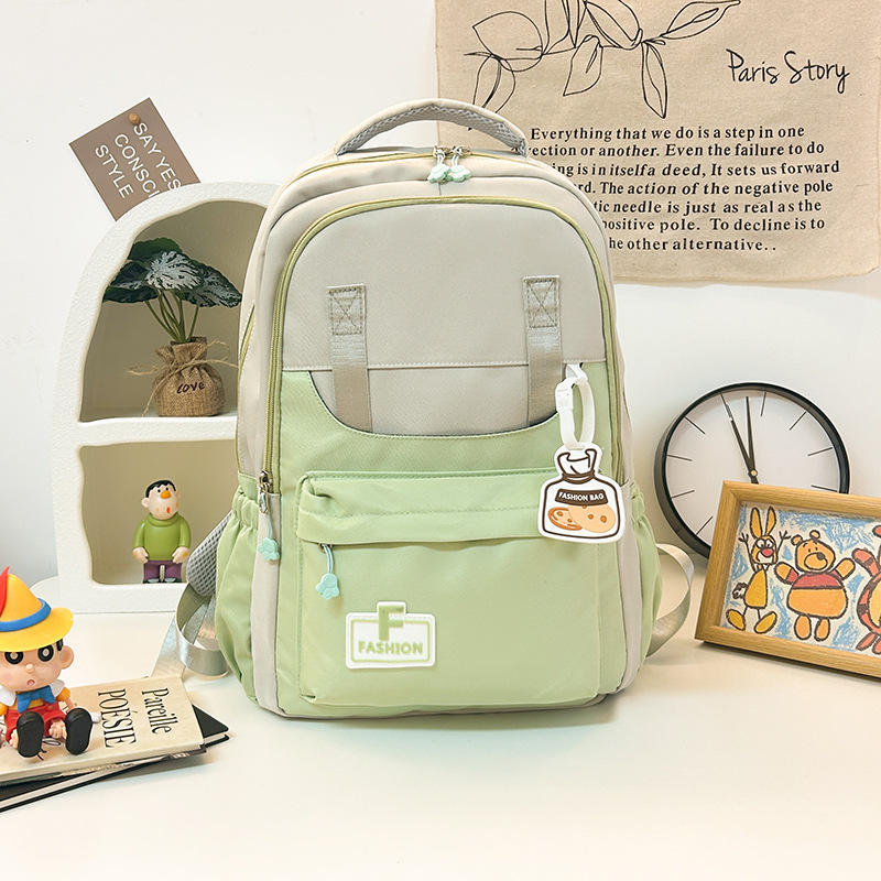 Estilo universitario, ligero, impermeable, mochila escolar para estudiantes universitarios de secundaria y preparatoria, mochila de viaje de ocio resistente al desgaste, fábrica transfronteriza al por mayor