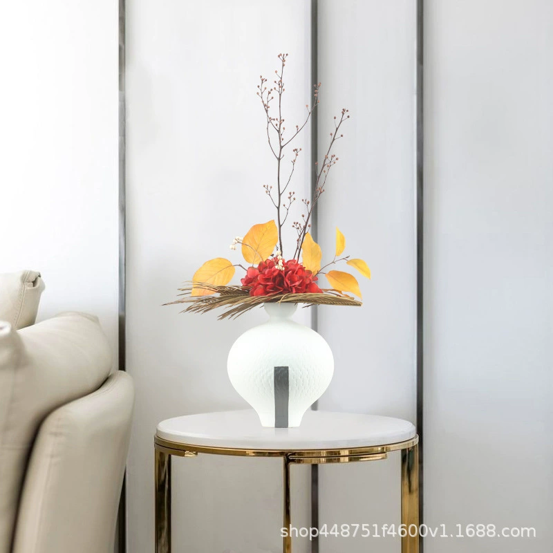 New Chinese -style Japanese -style Silent Wind Zen Simulation Plasma Basin Bonsai Flower Art Club Tea Room Hotel soft decoration