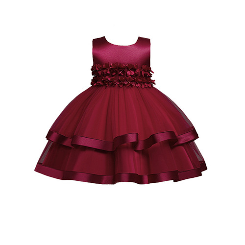 Children's dress, party dress for girls, princess dress, piano dance host performance costume, ball gown