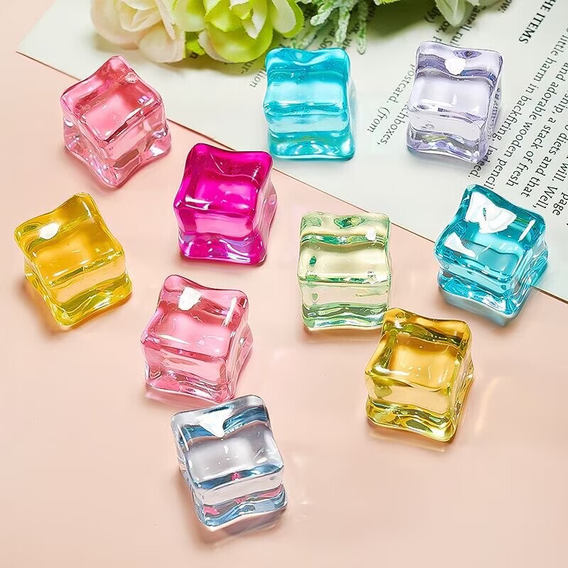 High-Transparency Acrylic Transparent Simulated Ice Cubes for Fish Tank Landscaping, Photography Props, Handmade DIY Accessories High-Transparency Acrylic Transparent Simulated Ice Cubes for Fish Tank Landscaping, Photography Props, Handmade DIY Accessories