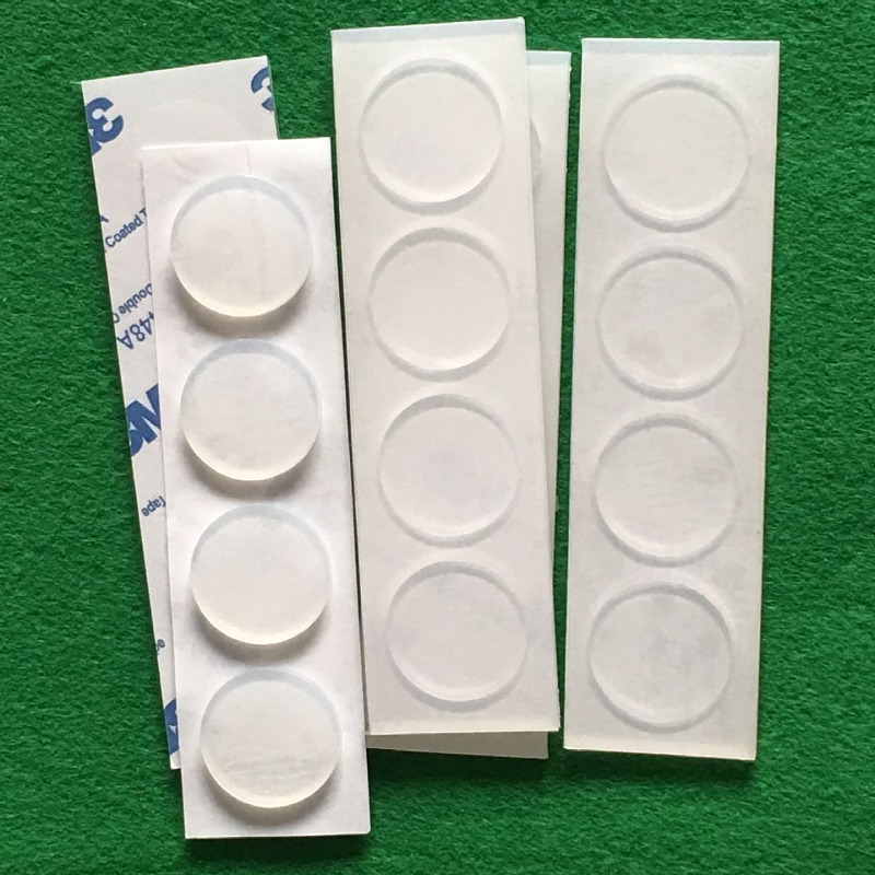 批发硅胶脚垫透明 电器防滑橡胶硅胶脚垫表面网格平面状均可冲型