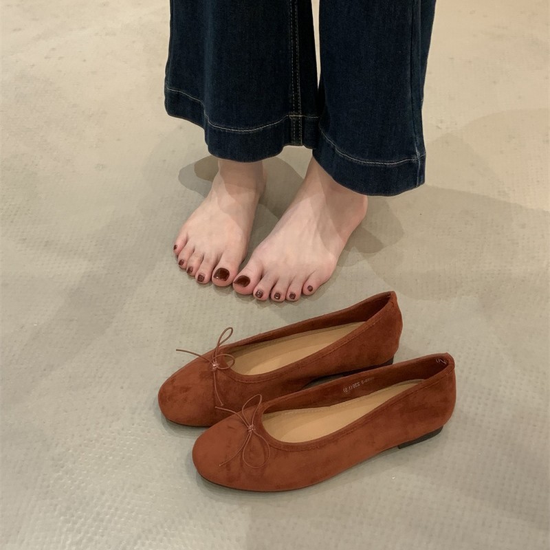 法式豹纹浅口单鞋女2025秋款圆头蝴蝶结平底百搭玛丽珍鞋轻便软底|undefined