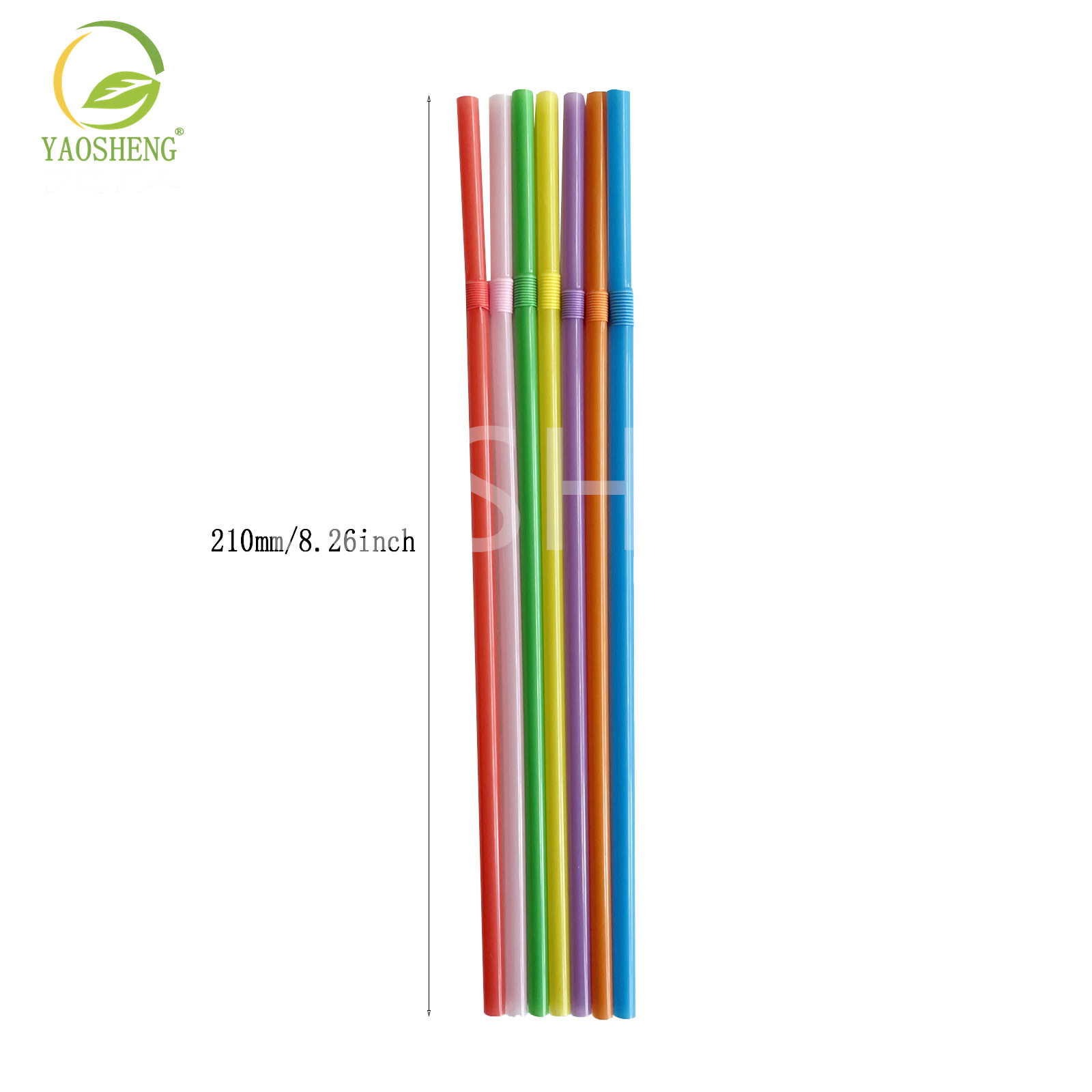 Transfronterizo de grado alimenticio desechable multicolor codo color serie jugo leche té plástico paja Plasticstraw