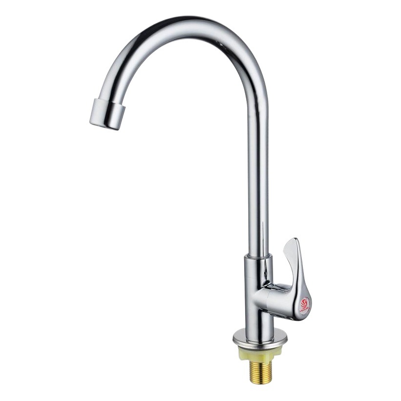 Copper single-cooled kitchen sink faucet universal rotation 360 single-hole 4-point faucet specials