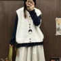 厚实圆领大版无袖马甲