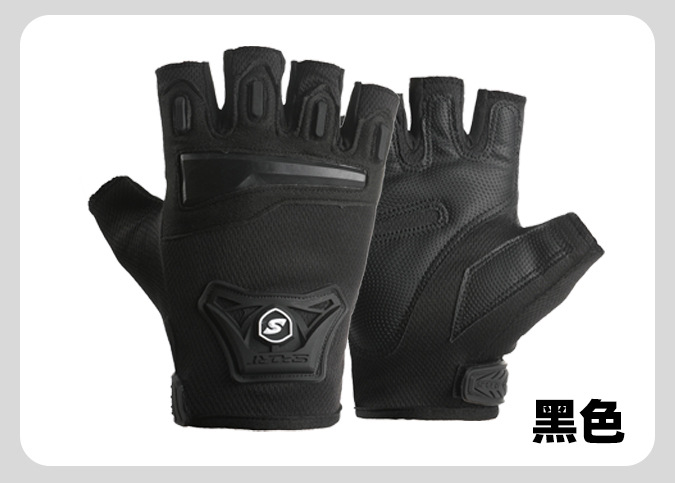 Guantes tácticos al aire libre hombres y mujeres verano respirado anti-desgaste protección antideslizante campo medio dedo gimnasio guantes deportivos de bicicleta