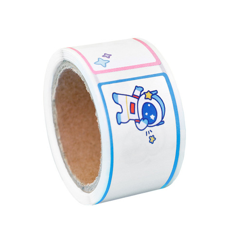 Student Cartoon Tape Name Sticker Creative Multifunctional Message Index Sticker Ins Children's Cute Handwritten Label Sticker