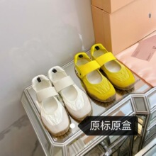 2025新款谬家魔术贴法式单复古玛丽珍时尚休闲鞋