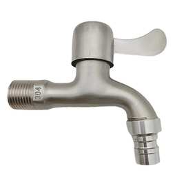 拉丝洗衣机水龙头仿304不锈钢洗衣机水龙头阳台拖把池入墙水龙头