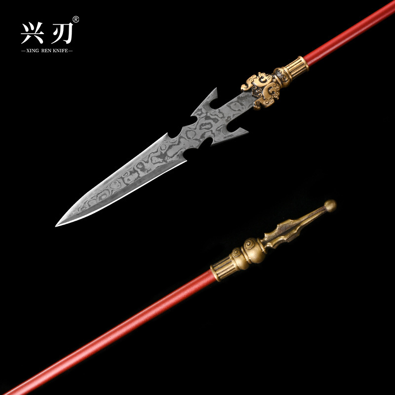 龍泉リンドウブライトシルバー銃武器金属モデルダマスカス鋼ギフト家庭用刃物なし装飾品 40 センチメートル|undefined