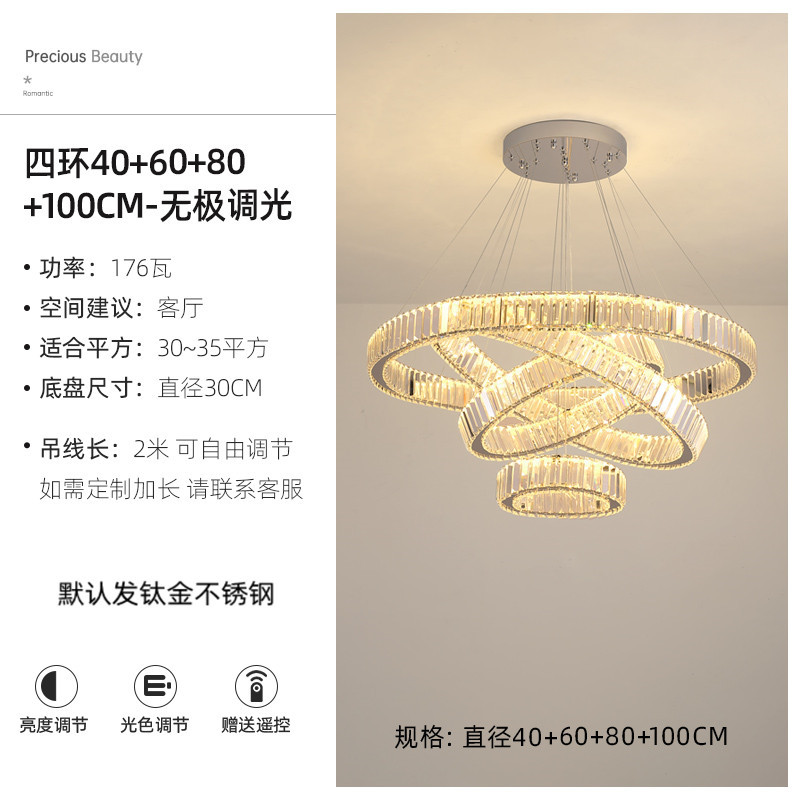 Nuevo edificio dúplex villa atmósfera de cristal candelabro apartamento loft salto candelabro escalera hueca candelabro de cristal