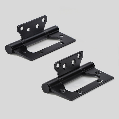 Jasenberg stainless steel slot-free mother-in-law hinge silent thickened hinge 4-inch thickened bearing black folding leaf