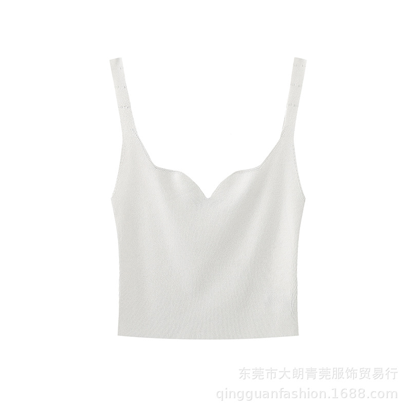 Summer sexy knitted base cute tank top