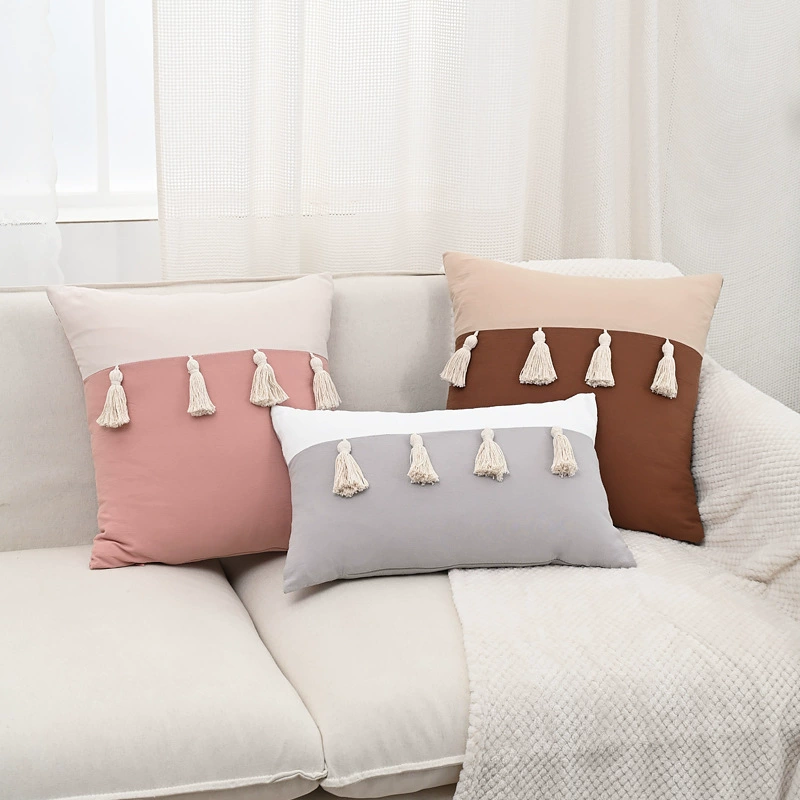 Retro cotton pillow, pillowcase, sofa for bed, American style