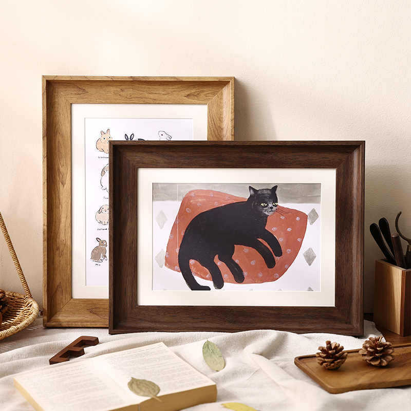 Retro Imitation Wooden Picture Frame Empty Frame Oil Painting Frame Wall Hanging 4K8K Watercolor Sketch A4A3 Puzzle Frame Photo Frame Customization Retro Imitation Wooden Picture Frame Empty Frame Oil Painting Frame Wall Hanging 4K8K Watercolor Sketch A4A3 Puzzle Frame Photo Frame Customization