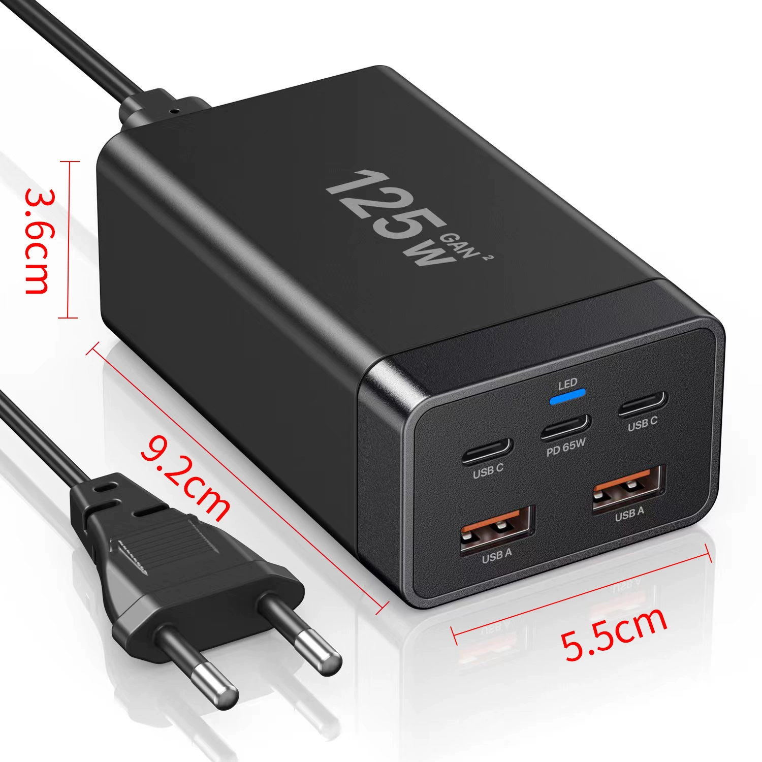 Зарядное устройство для мобильного телефона, планшета ноутбука, 125W, 210W, 65W