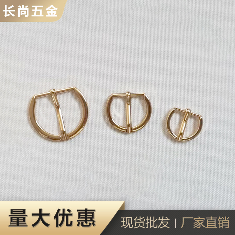 扣头厂家现货批发箱包服饰配件粗线半圆针扣箱包调节扣腰带皮扣