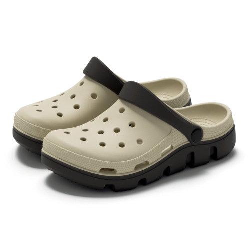 Lidani Hole Shoes Men's Summer Outdoor 2025 New Style Anti-Slip EVA Sandals Toe Slippers Men 