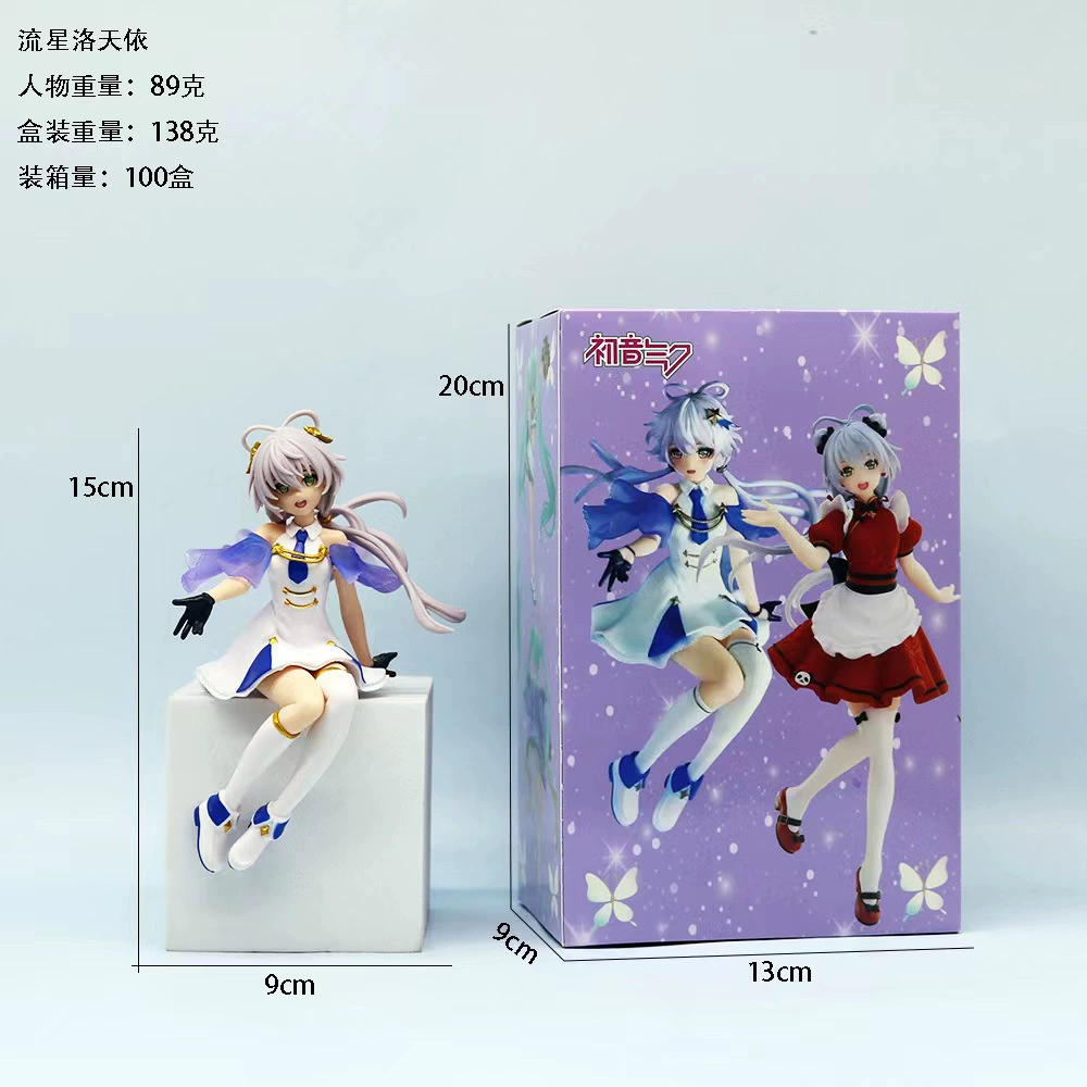 Высококачественная версия куклы Hatsune Hatsune PVC Cherry Blossom Miku Doll Two -dimensional Beauty Peripheral Chassis Side