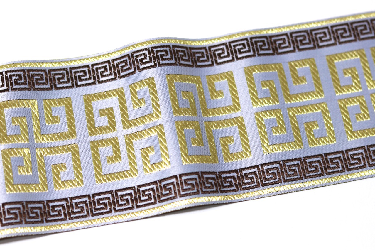 9cm Ancho de satén alta precisión cinta nuevo chino cortina corredor cama ropa chaleco falda cinturón Decoración