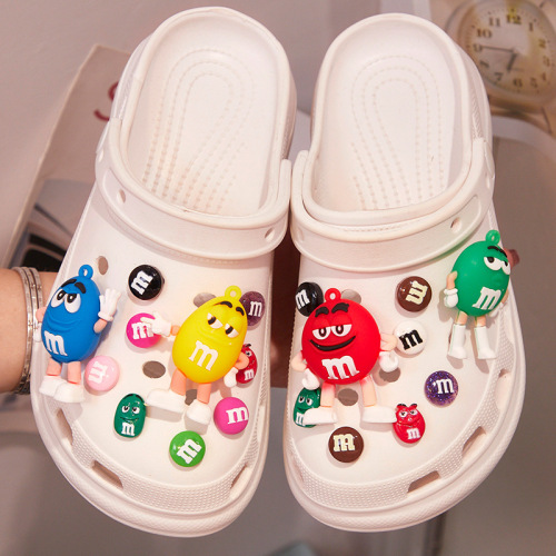 Hole shoe accessories Carhartt cartoon shoe face stereoscopic M&M shoe flower decoration buckle cross shoe buckle accessories removable