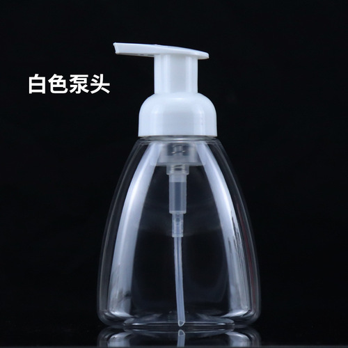Wholesale plastic foam bottle 300ml push pump mousse foaming bottle pet plastic bottle foam hand sanitizer bottle
