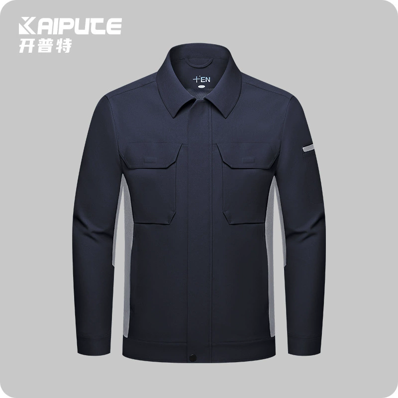 Весенний и осенний комбинезон мужской цвет износостойкая куртка с печатью воздухопроницаемая механика для ремонта строительной площадки заводская одежда топ внешняя торговля экспорт