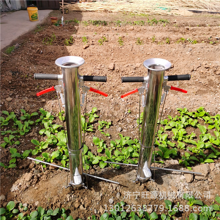不锈钢加厚栽苗器 辣椒茄子移栽器 农用三开叉简易种菜苗机