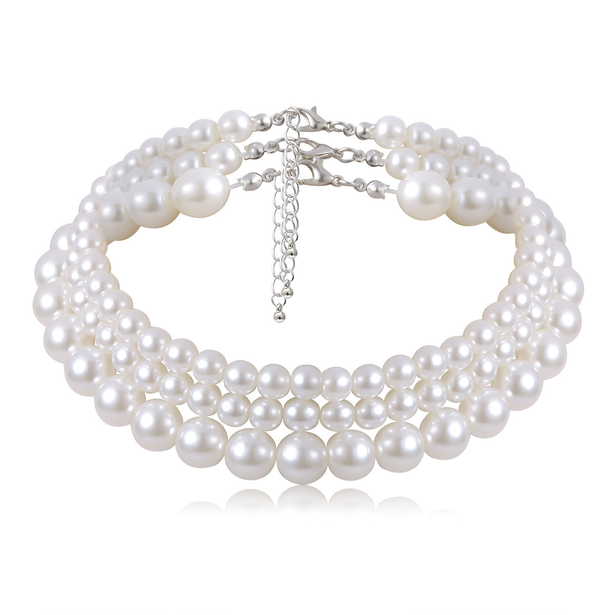 Gargantilla elegante barroca de perlas, colgante de perlas de agua dulce de primera calidad, exquisito diseño ajustable, joyería fina chapada en oro y plata para mujeres, creativa y elegante._voghion.com