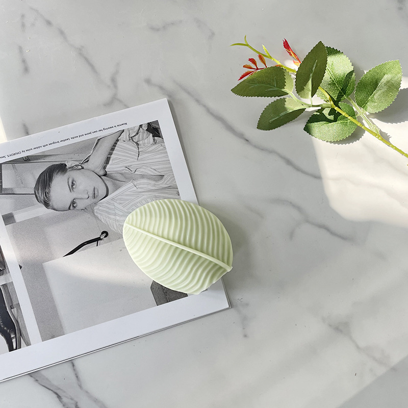 Jiahuimei hoja verde vela molde DIY productos hechos a mano hojas molde de silicona aromaterapia jabón hecho a mano herramienta abrasiva