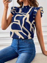E 12541 Random Print Casual Shirt ���e�r�� ���R�d�羳�W����