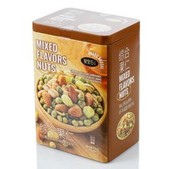 Huangbaoji Mixed Nuts 100g in Tin Can - New Year Gift Food Souvenir Large Package Mixed Nut Gift Box