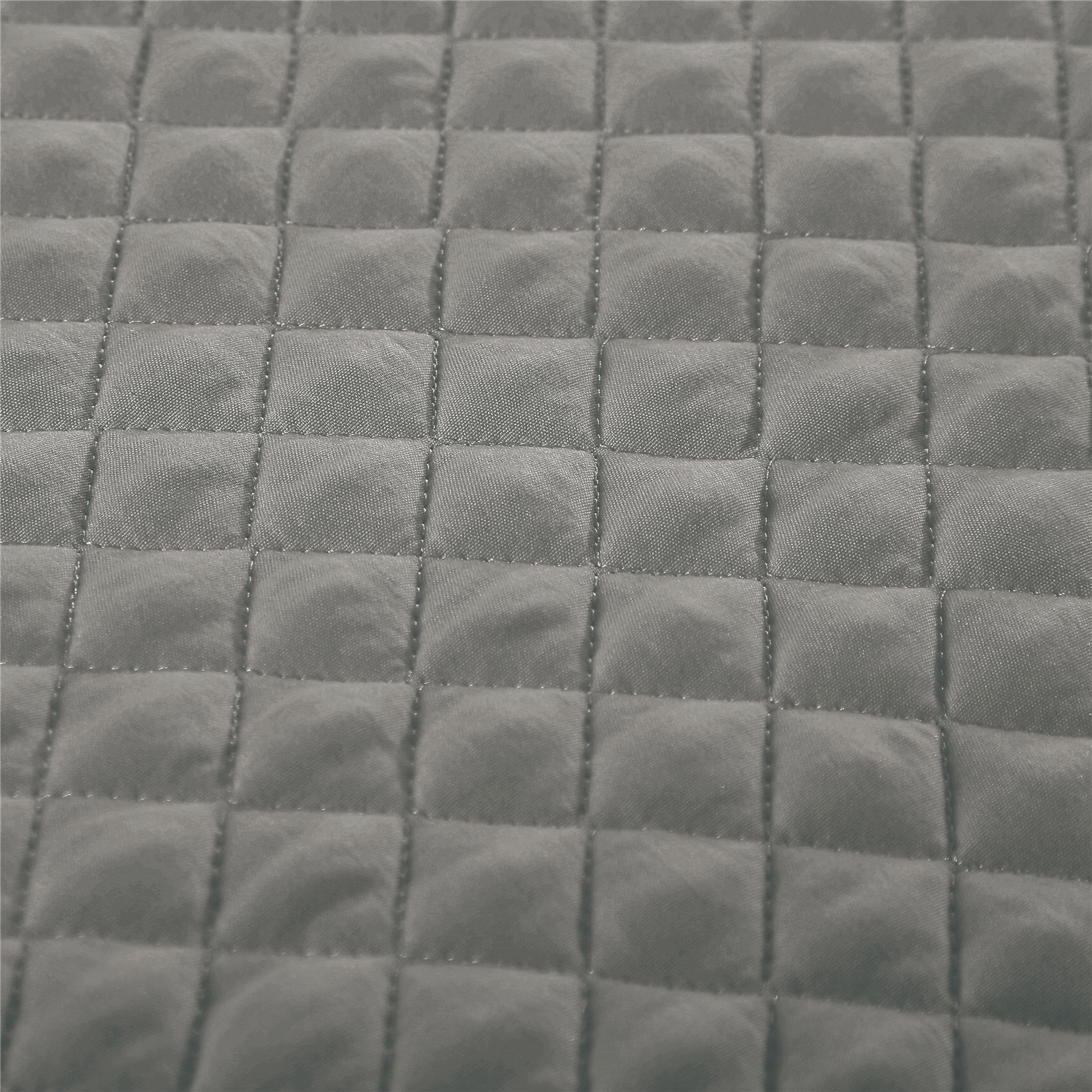 Set di tre trapunte trapuntate a griglia fine, copriletto tessile per la casa, federa per cuscino_voghion.com