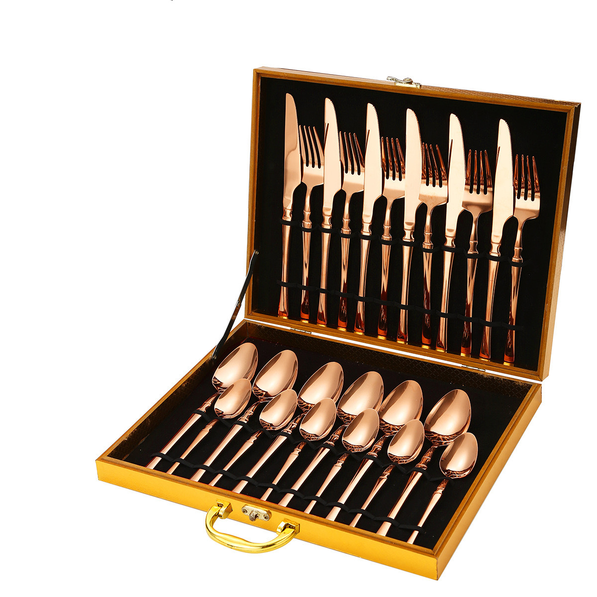 Trans-border Amazon Xiaoman cintura juego de vajilla de acero inoxidable hotel comida occidental cuchillo tenedor cuchara caja de regalo bistec cuchillo tenedor cuchara