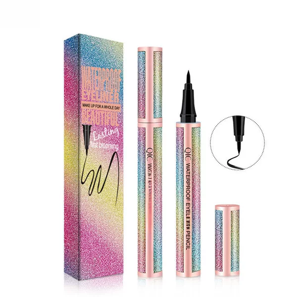 Qic Starry Sky Waterproof Eyeliner Pen Waterproof and Oil-Proof Non-Smudge Eyeliner Gel Pen Ultra-Fine Quick-Drying Liquid Eyeliner Pen Wholesale