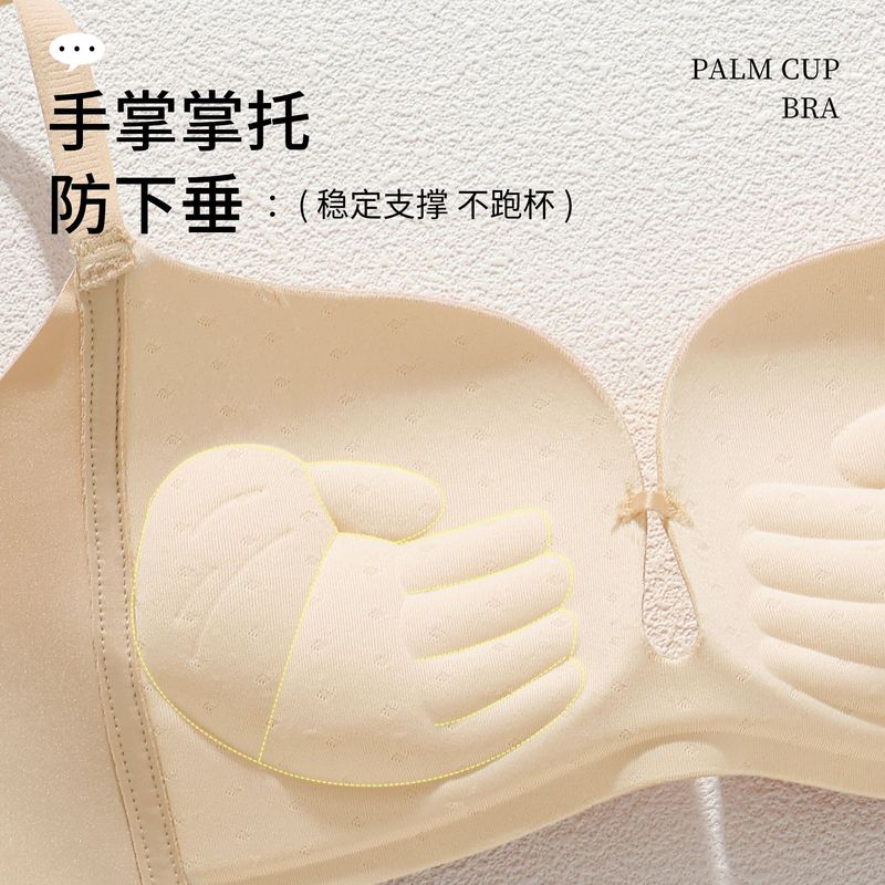 手掌杯内衣女小胸加厚聚拢光面文胸罩舒适无痕光面时尚简约|undefined