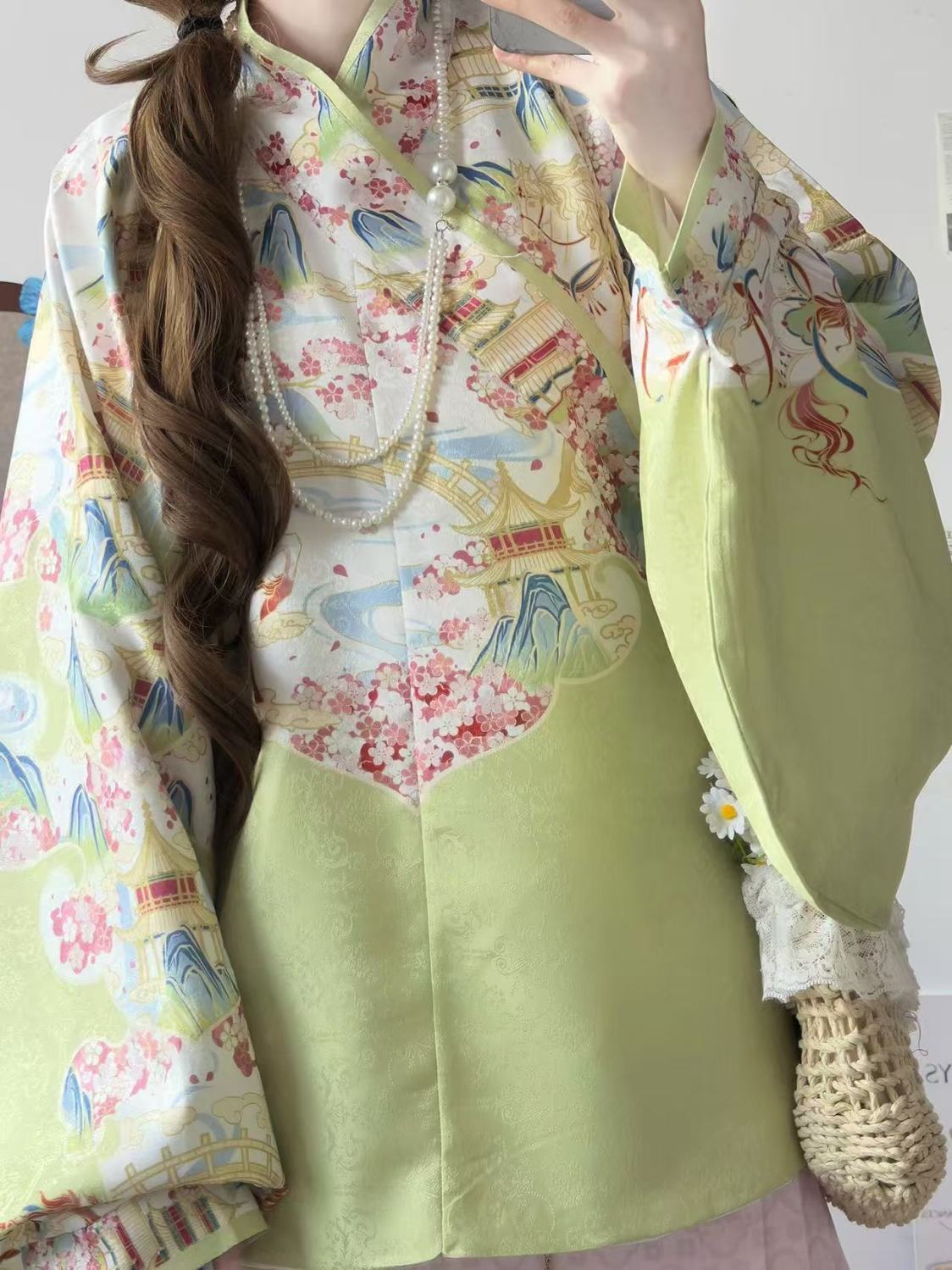 原创明制汉服女2025新款交领上袄多色马面裙日常通勤国风百搭古装-阿里巴巴