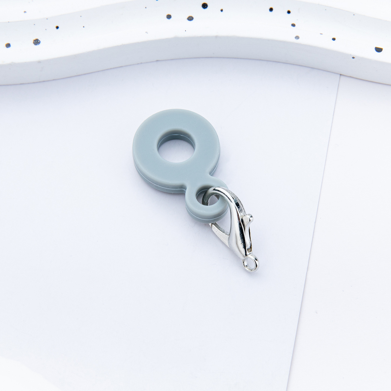 Transfronterizo DIY colgante de paja de silicona para 8mm - 10mm taza de agua colgante de paja de silicona fábrica directa