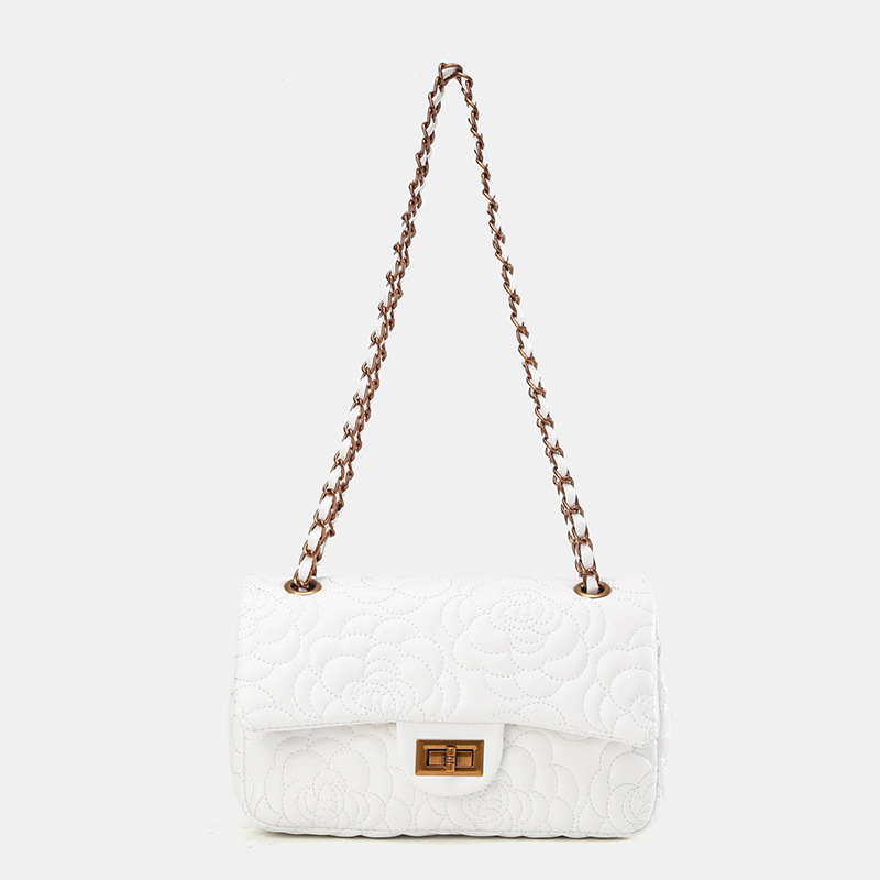 Camelia da donna, nuovo modello 2026, borsa a catena elegante e alla moda, borsa a tracolla e a spalla._voghion.com
