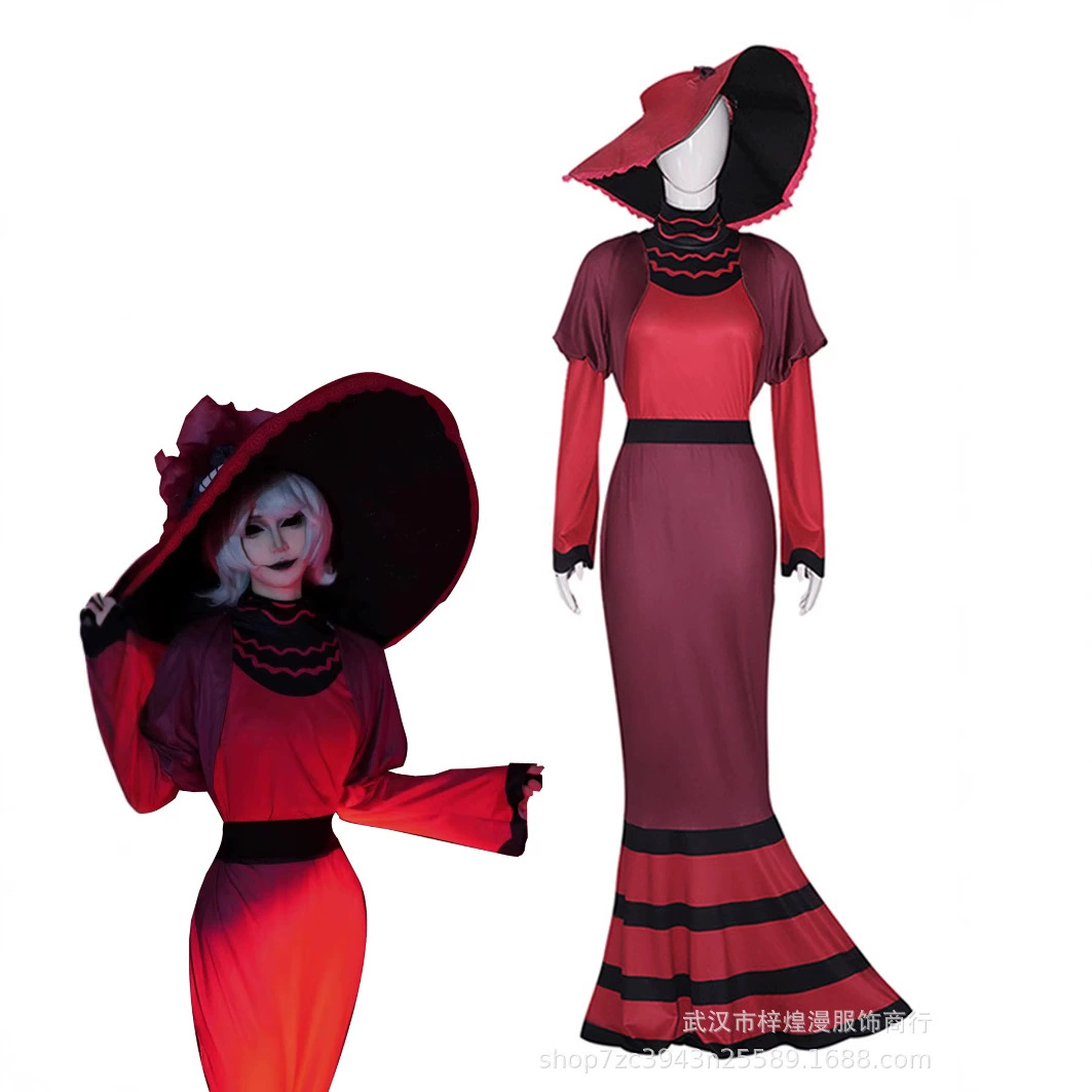 Адская гостиница cos костюм Роуз Идси костюм демон лорд Роузи юбка косплей