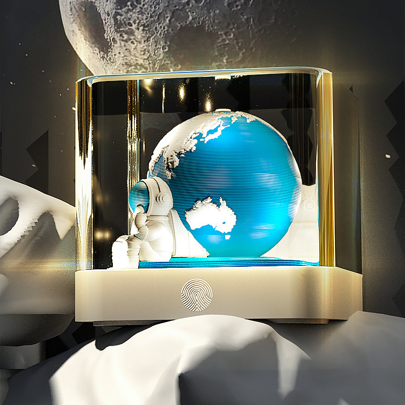 Explore Earth 2026 パノラマ紙彫刻カレンダー 3D 立体メモ紙宇宙飛行士の装飾品クリエイティブギフトお土産|undefined