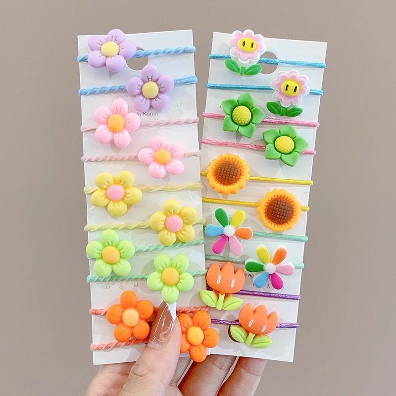 Cuerda del lazo del pelo del bebé tocado de los niños banda de pelo del pulgar cuerda del pelo del bebé niña no duele el pelo banda de goma accesorios para el cabello Niña