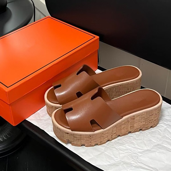 Summer women's slippers heels platform wedge heel