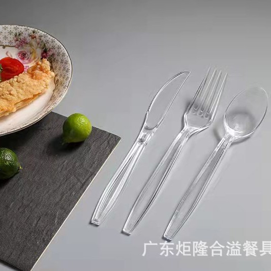 Cuchillo y tenedor desechable conjunto de cuchillo y tenedor de siete pulgadas empaque independiente cuchillo y tenedor cucharas al por mayor de alta gama para llevar cuchillo y tenedor cucharas fabricantes