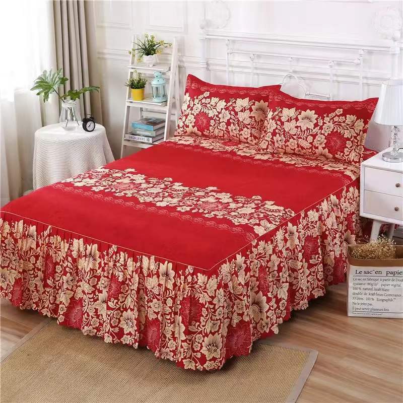 Una sola cubierta de cama de color sólido cubierta de cama de cama coreana sábanas de cama 1 m 1.5 / 2.0 m