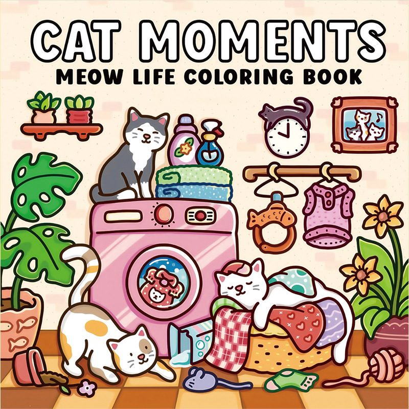 跨境涂色本 Spooky Cutie Coloring Book 怪兽系列儿童涂鸦填色本|undefined