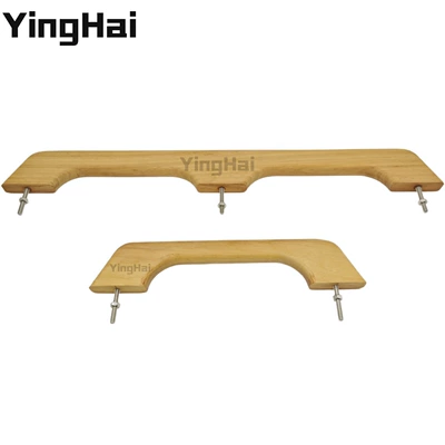 22inch Teak Solid Wood Double Ring Handle Armrest Pull Handle for Yacht Rv Furniture Home Hardware Accessories (Avtomobil ehtiyat hissələri)