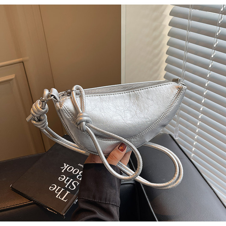 Women's Underarm Bag 2025 New Arrival High-End Texture Niche Minimalist Soft Leather Commuter Crossbody Crescent Dumpling Bag - Thumbnail 6