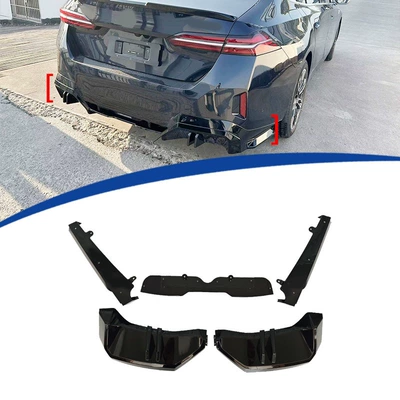 Suitable for BMW 5 Series G60 rear lip MP model rear diffuser rear bumper spoiler, overseas short-wheelbase version 24-26 models (Spoiler)