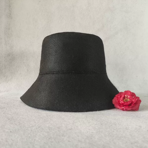 Sauna felt bath cap, black fisherman hat, factory direct sale, exported to Russia, hats